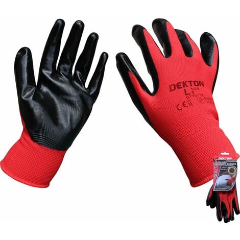 Dekton Size 9 Large Nitrile Coated Work Working Gloves High Ultra Grip