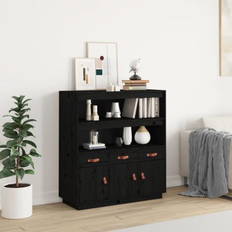 Sideboard Highboard Kommode K Chenschrank Schwarz X X Cm