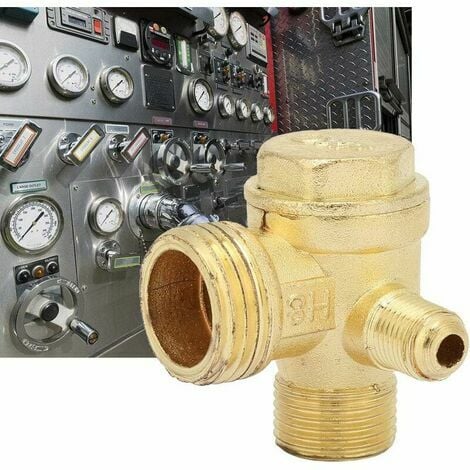 Snow3 Port Zinc Alloy Male Air Compressor Check Valve Threaded Check