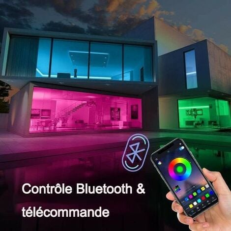 Bande Led Ruban Led Bandes Lumineuses Bluetooth Rgb M