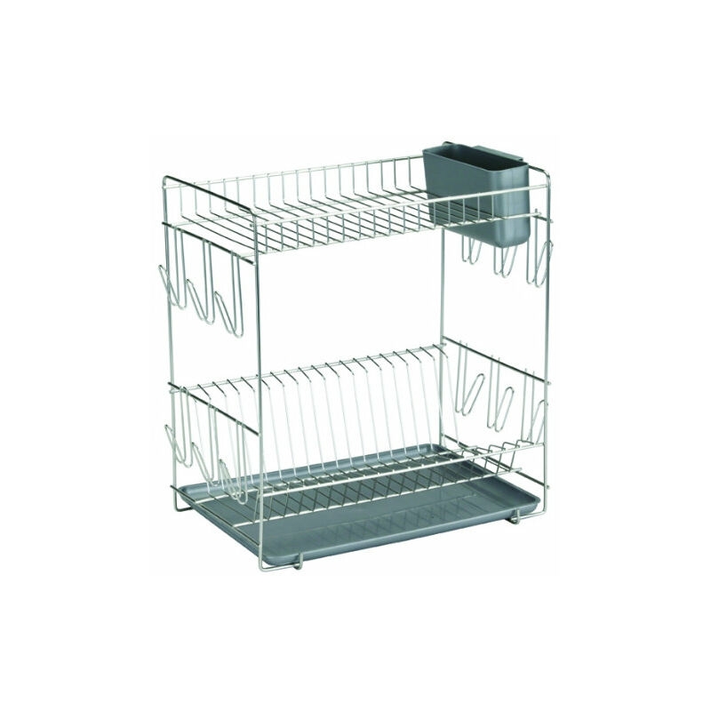 Sauvic 90980 Gouttoir Vaisselle Avec Plateau Inoxydable Gris 43 X 25 X