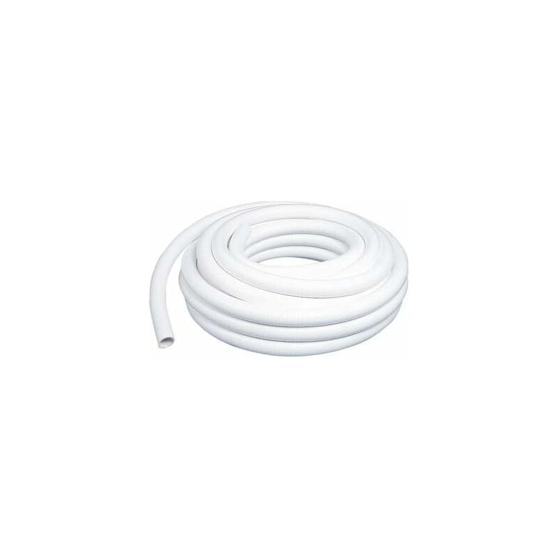 Couronne Rouleau 15M Tuyau PVC Blanc Pression Souple à coller Ø 40mm