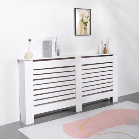 Cache Radiateur 172x19x81 5h Cache Radiateur En Bois Blanc Wormer XXL