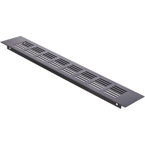 Grille De Ventilation En Aluminium Pour Socle Noir 350x60mm