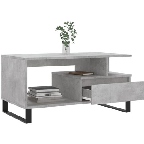 Vidaxl Table Basse Gris B Ton X X Cm Bois D Ing Nierie