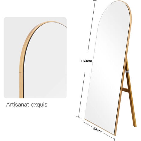 Cassilando X Cm Miroir Sur Toute La Longueur Cadre En Bois