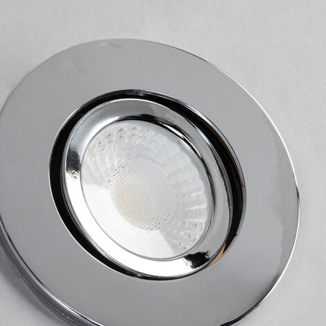 Litecraft Recessed Downlights Fire Rated Tiltable LED Spotlight In