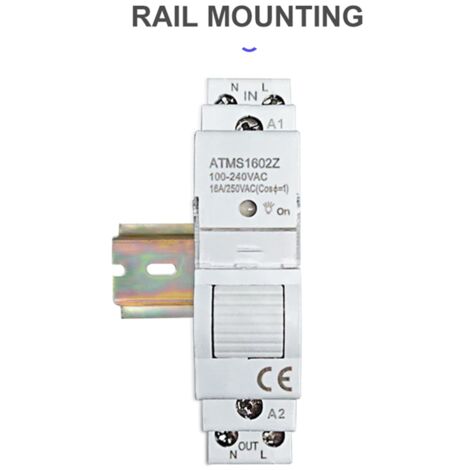 Tuya Smart Life ZigBee 16A Din Rail 1P Commutateur KWh Compteur Avec