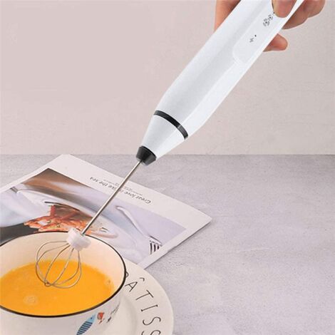 Mini Mixeur éLectrique pour Mousseur à Lait avec MéLangeur USB Cappuccino A