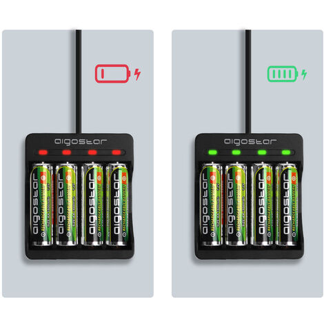 RAPID BATTERY CHARGER UNIVERSAL 4 SLOTS FOR RECHARGEABLE Ni MH And Ni