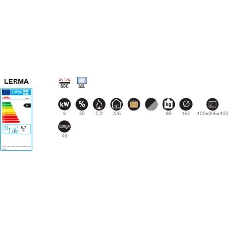 BRICOSOL ESTUFA DE LEÑA BRONPI RINCÓN MODELO LERMA