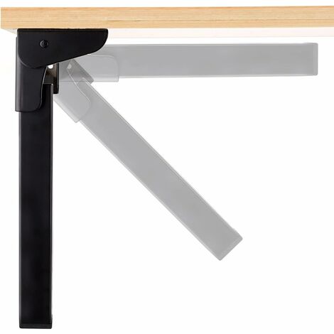 Lot de 4 pieds de table pliables en fer à 90 avec charnières