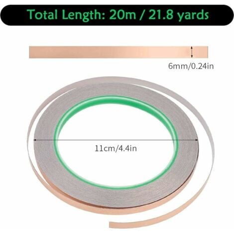 Rouleau Ruban Cuivre M X Mm Bande Cuivre Anti Limaces Adhesif