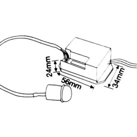 Detector De Movimiento Por Infrarrojos Empotrable Mini Electro Dh