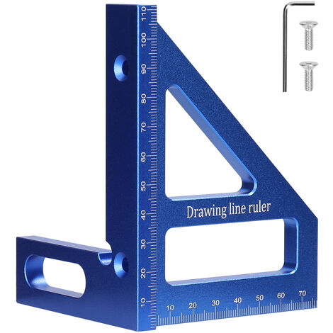 Règle de traçage pour le travail du bois règle à angle droit en alliage