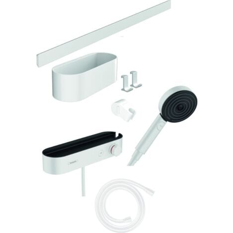 Hansgrohe Ensemble D Accessoires De Douche Avec Thermostatique Blanc