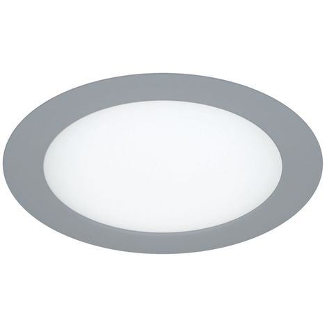 Pack 2 Downlights Led Redondo Gris 18W