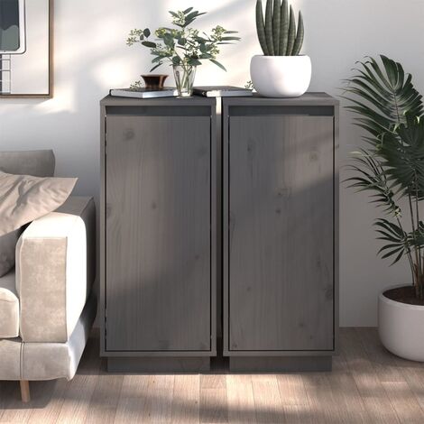 Er Set Sideboards Kommoden F R Wohnzimmer K Che Grau X X Cm