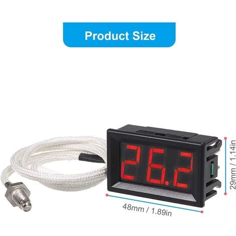 XH B310 Industrial Digital Thermometer 12V 30800C K Type M6