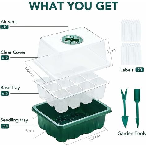 Mini Serre Pour Plantes Pi Ces Cellules Int Rieure Plateau