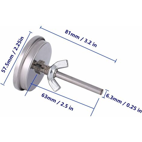 Thermomètre de Four en Acier Inoxydable Thermomètre pour Barbecue Grill