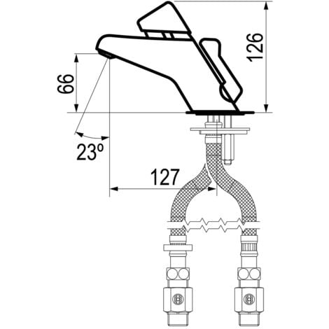 Presto Grifo Temporizado Lavabo Mezclador Repisa Presto Eco