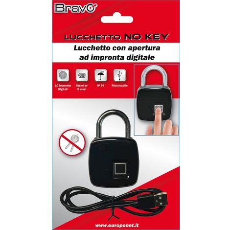 Cadenas Sans Cl Avec Ouverture Par Empreinte Digitale Mod