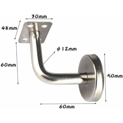 Lablanc Supports De Main Courante En Acier Inoxydable En Blanc Pour