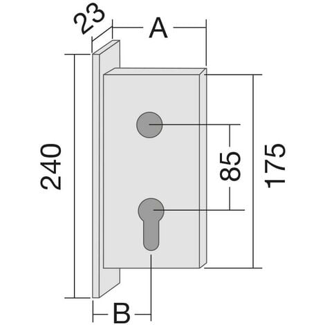 Tesa Lock R 4030 50 Hl S Cil Serrures à mortaiser à soufflage et clé