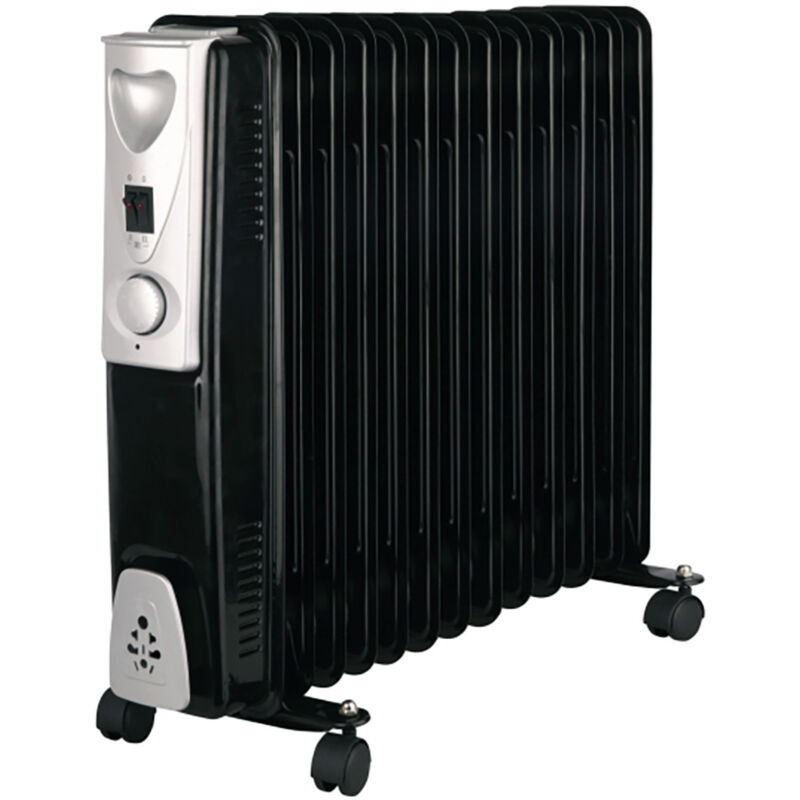 13 Fin 3000w Oil Filled Radiator Black