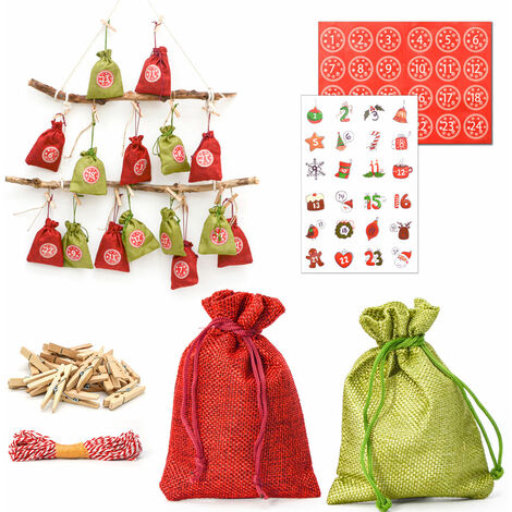 DIY Adventskalender Zum Bef Llen 24 Geschenk S Ckchen Komplettes