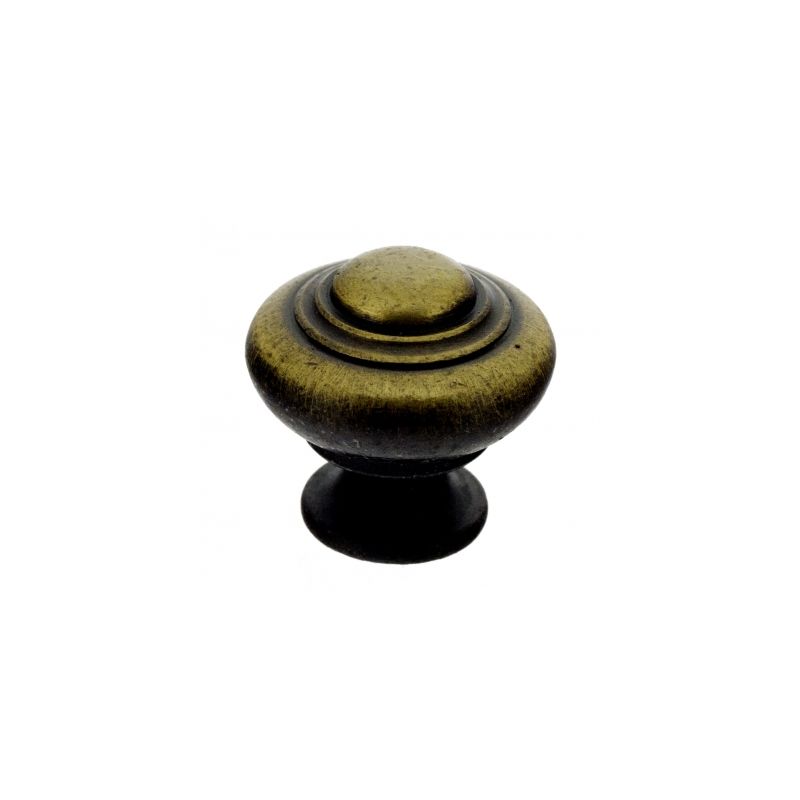 Bouton de meuble en zamak bronze Ø 28mm RUSTICA