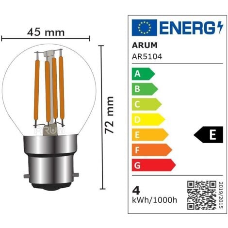 Lot De Ampoules Led B G W Eq W Lm Temp Rature De Couleur