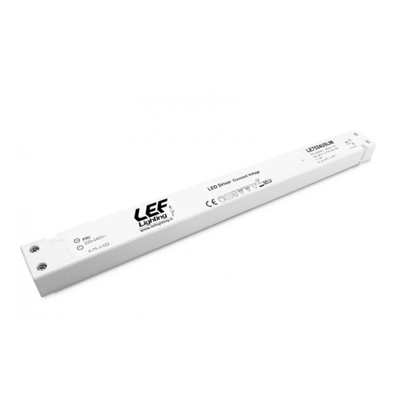 Alimentatore Led Lef Ultraslim Tensione Costante 75w 24vdc On Off