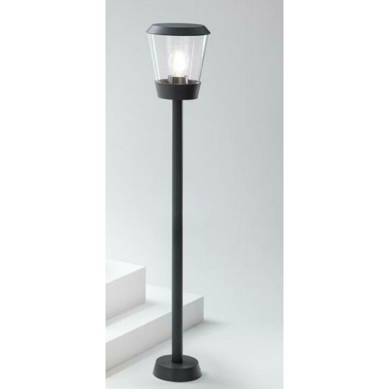 G E A Luce Lampione Da Giardino Per Esterni Ip54 E27 100cm Grigio