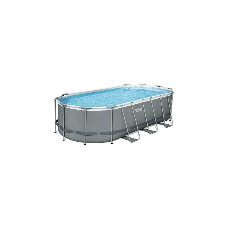 PISCINA POWER STEEL OVALE FUORI TERRA Misura Cm 549x274x122