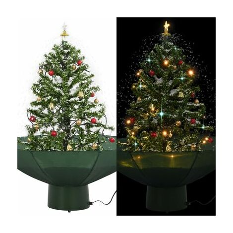 Vidaxl Arbre De No L Neigeux Avec Base De Parapluie Vert Cm