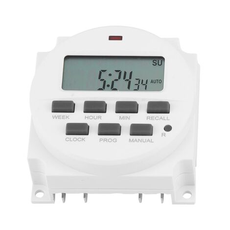 Ej Life 12V Minuterie Électrique Numérique LCD Programmable Minuterie