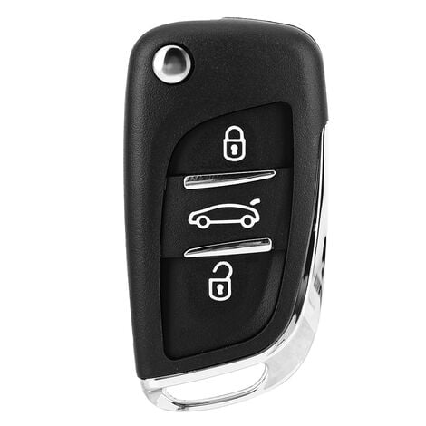 Ej Life 3 boutons de voiture à distance Flip Key Fob Case Blade Cover