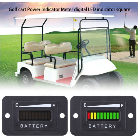 Ej Life Jauge de compteur d indicateur de batterie numérique LED 12V