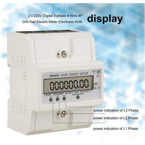 Ej Life Compteur d Energie Numérique Triphasé Compteur Électrique