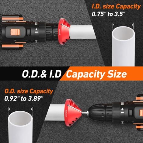 Ej Life Outil de chanfrein 2 en 1 en PVC intérieur et extérieur outil