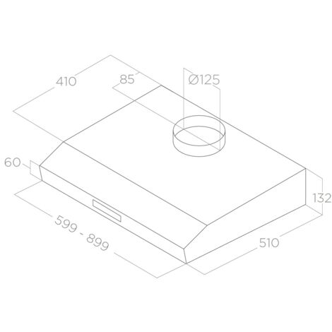 Cappa Incasso Sottopensile 90 Cm Acciaio Inox Elica KREA LX IX F 90