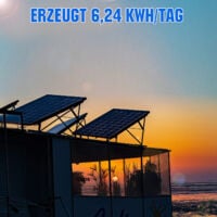 ECO WORTHY 6kWh Tag Solarpanel Balkonkraftwerk Solaranlange 1560W 24V