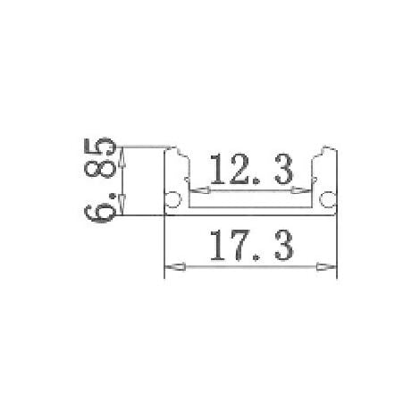 Jandei Surface de bande LED en profilé d aluminium 4x1m avec