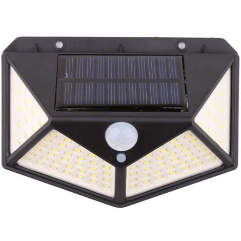 Jandei Applique solaire 600 lumens 100 LED 1200 mAh Éclairage solaire