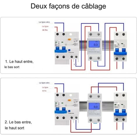 Compteur Lectrique Compteur D Nergie V A Fils P Cran