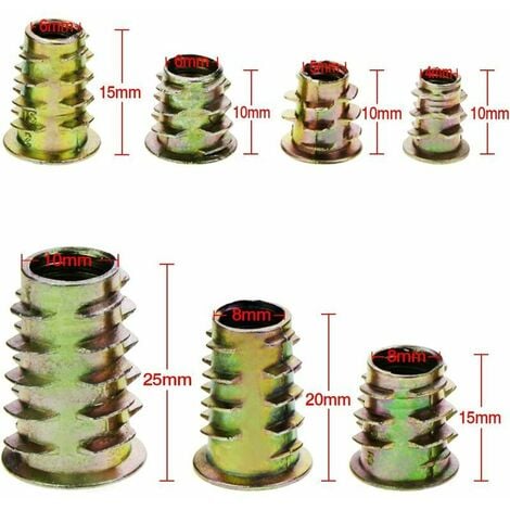 Lot De Crous Hexagonaux En Alliage De Zinc M M M M M Avec