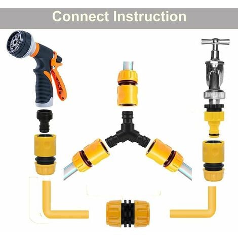 Lot De Connecteur De Raccord Tuyau D Arrosage Adaptateur Robinet