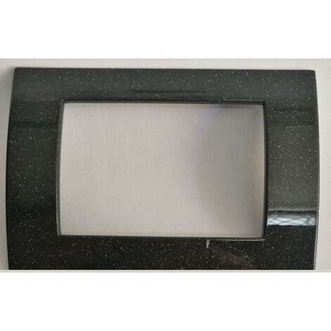 PLACCA CLASSIC 4 POSTI COLORE NERO FLASH MARLANVIL 7834 T N